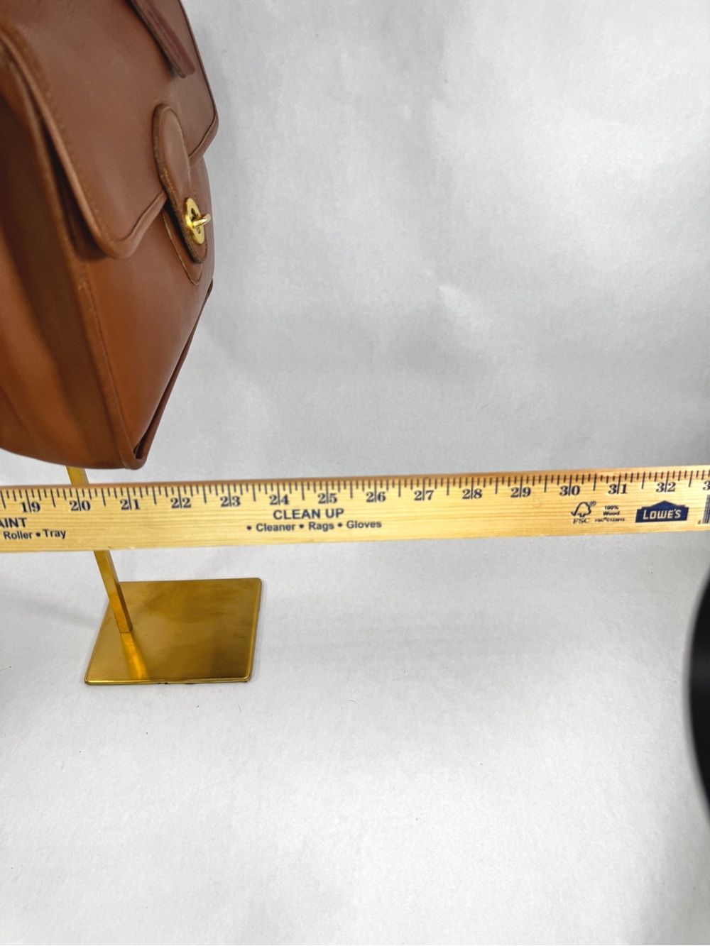 Vintage Coach Willis 9927 British Tan Leather Turnlock Top Handle Crossbody Bag - Picture 8 of 16